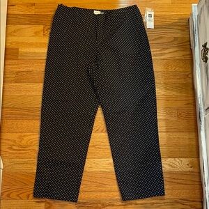 NWT Gap Black Polka Dot Stretch Dress Pants